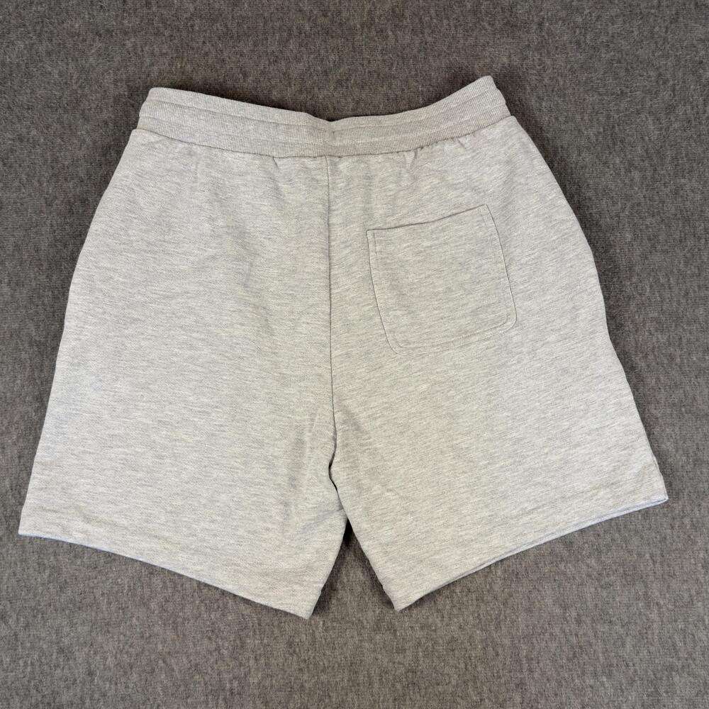Alo Shorts Mens Large Gray French Terry Yoga Elastic Waist Lounge - Picture 5 of 9